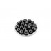 50 polished Beads of shungite 12 mm with hole